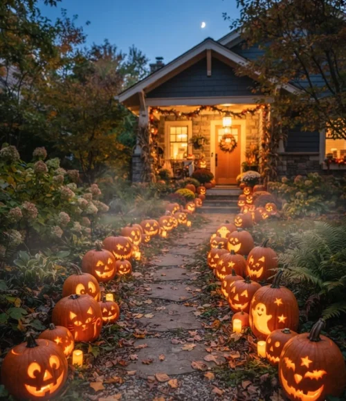 Lantern Lit Pathway