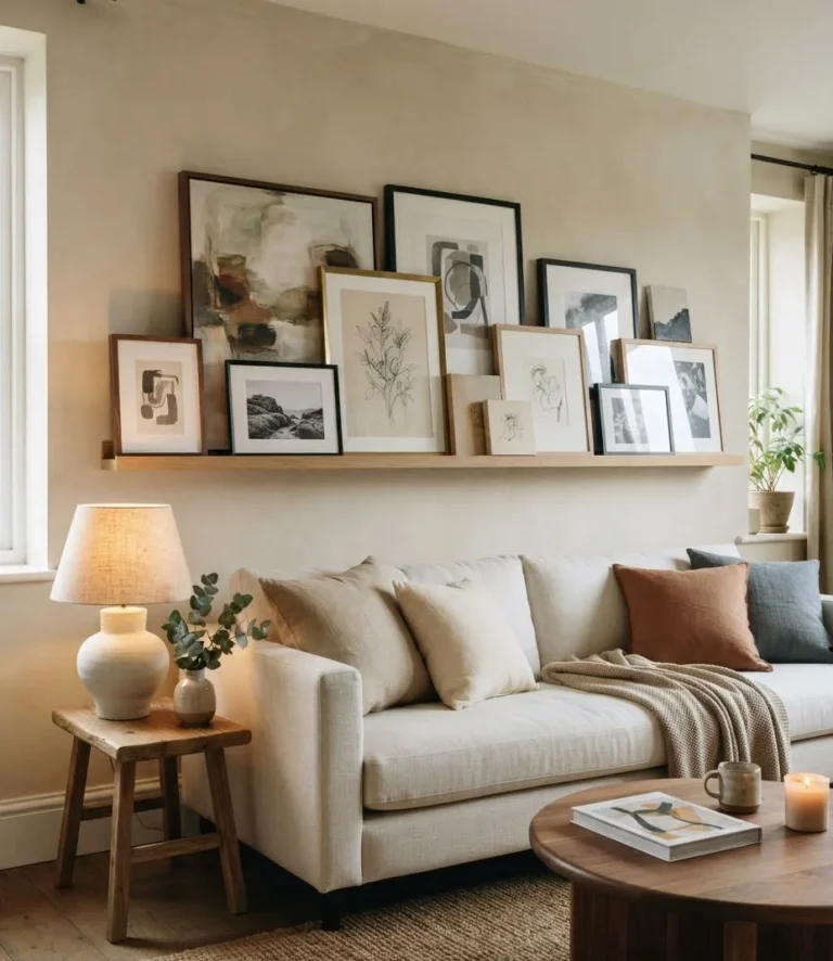 Layered Leaning Ledge Display