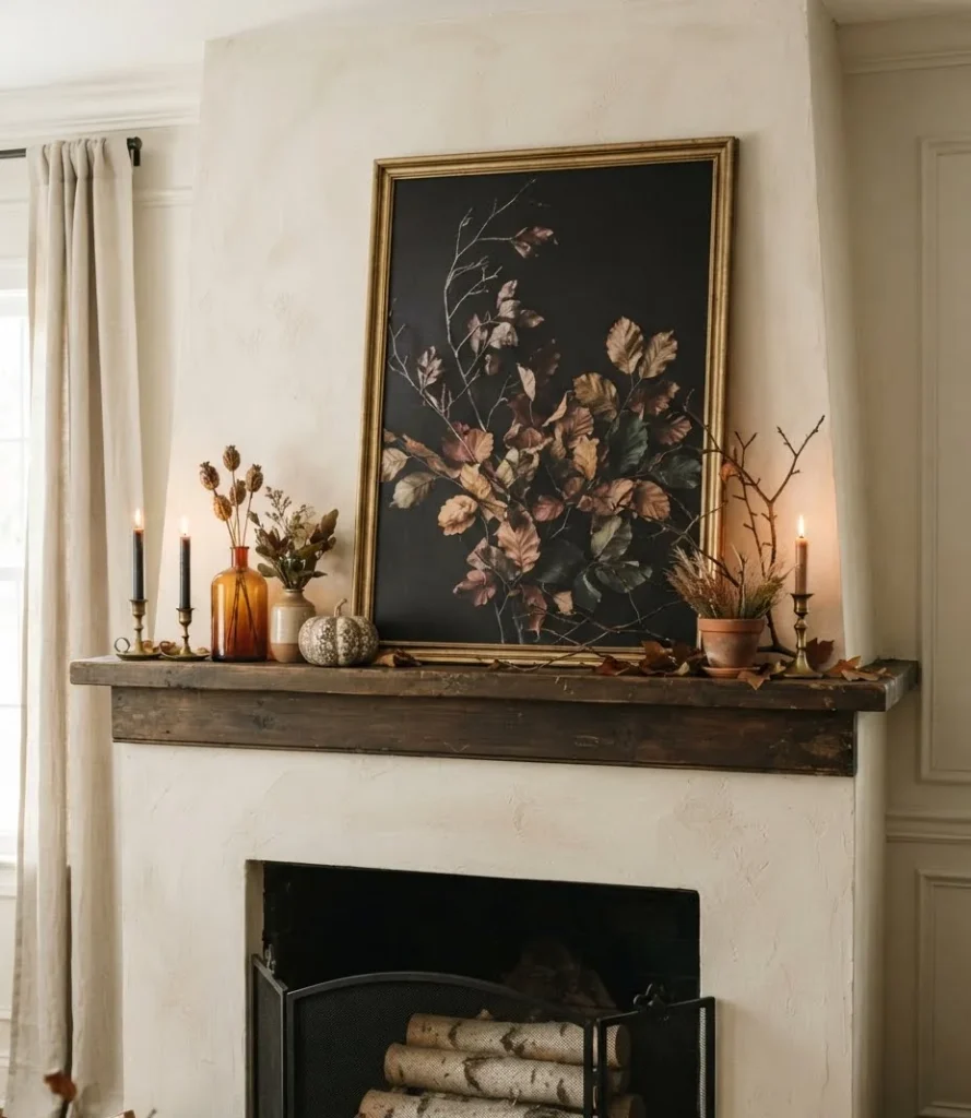 Leaning Moody Botanical Art Print