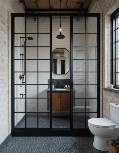 Matte Black Crittall-Style Grid Enclosure
