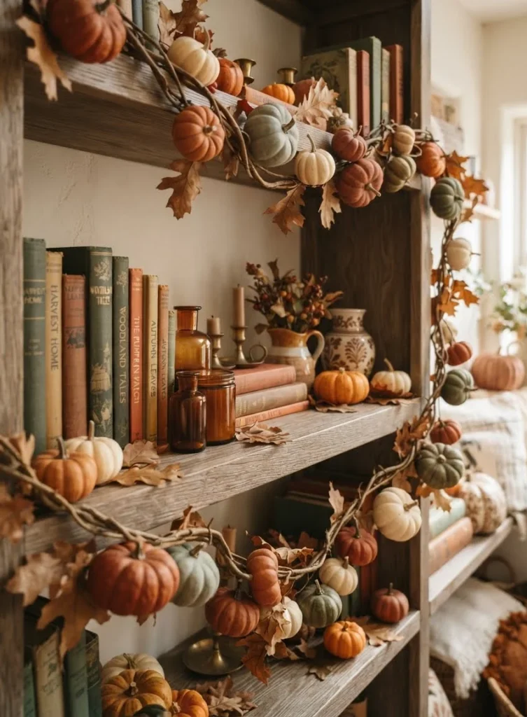 Mini Pumpkin and Vine Garland