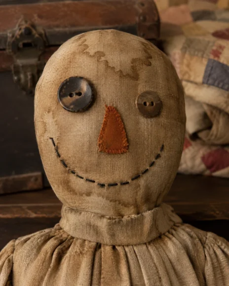 Mismatched Antique Horn Button Eyes