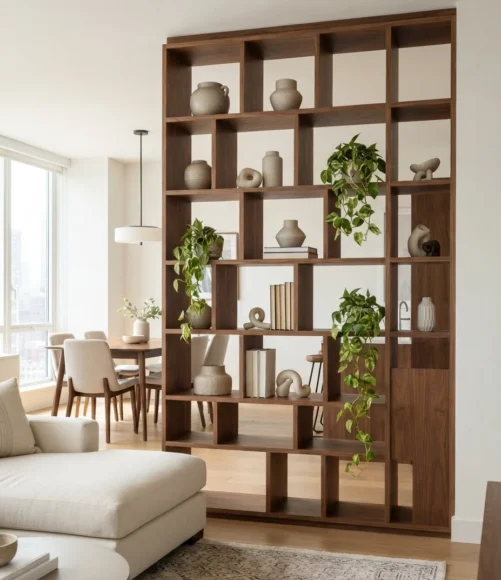Open Geometric Bookshelf Divid