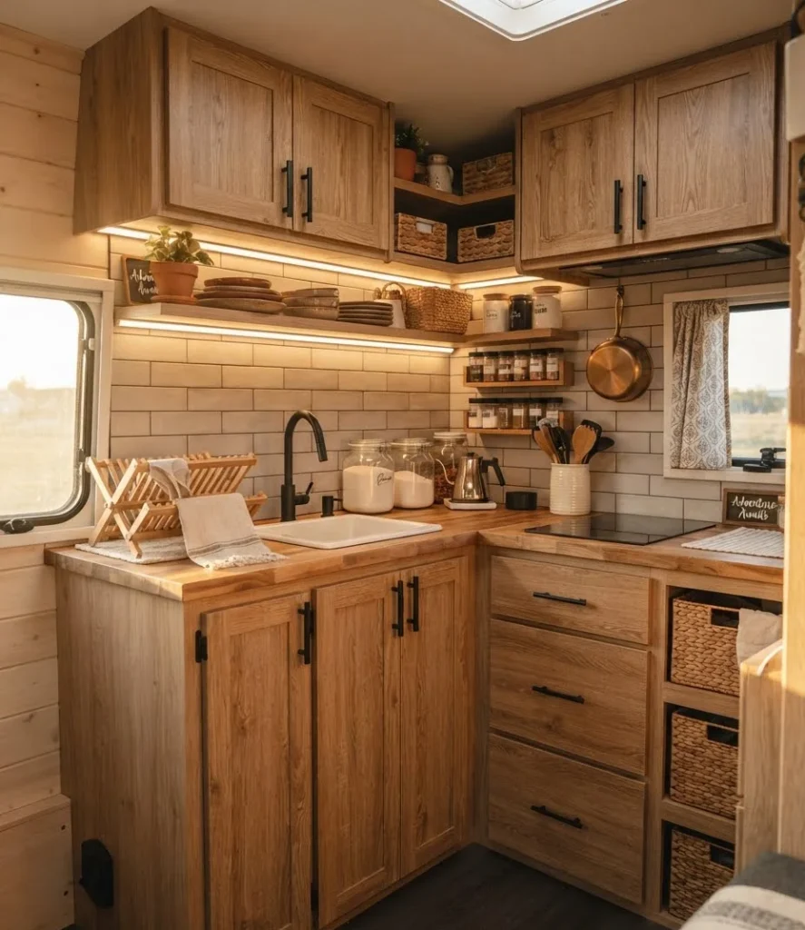 Peel-and-Stick Faux Wood Cabinet Fronts