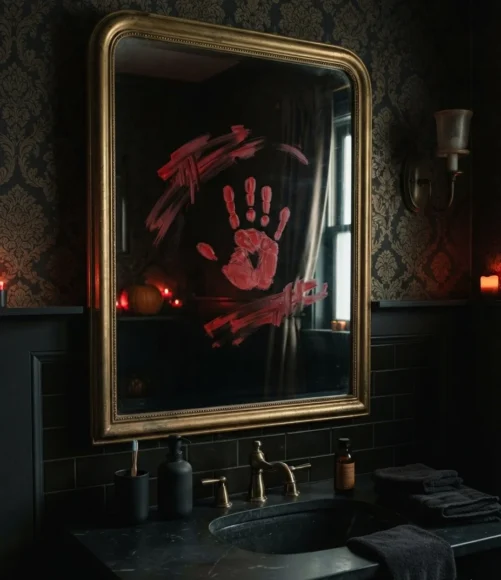 ed Handprint Mirror Message