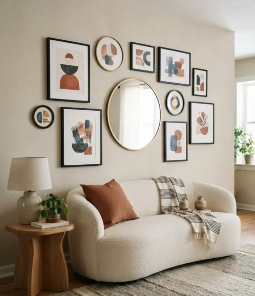 Round and Rectangular Mixed Shape Wall