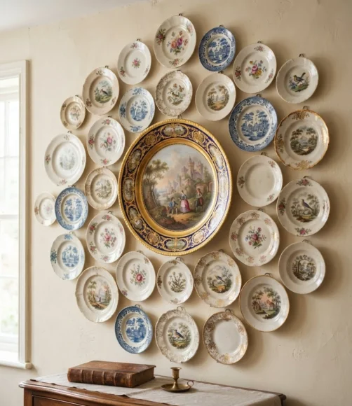 Salon-Style Cluster Mixing Sizes and Eras