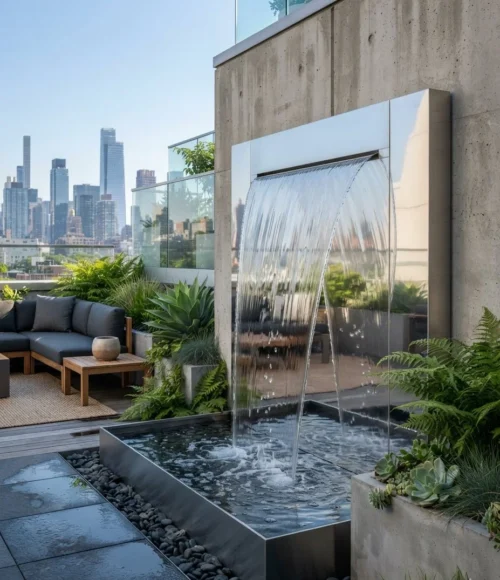 Stainless Steel Sheet Waterfall