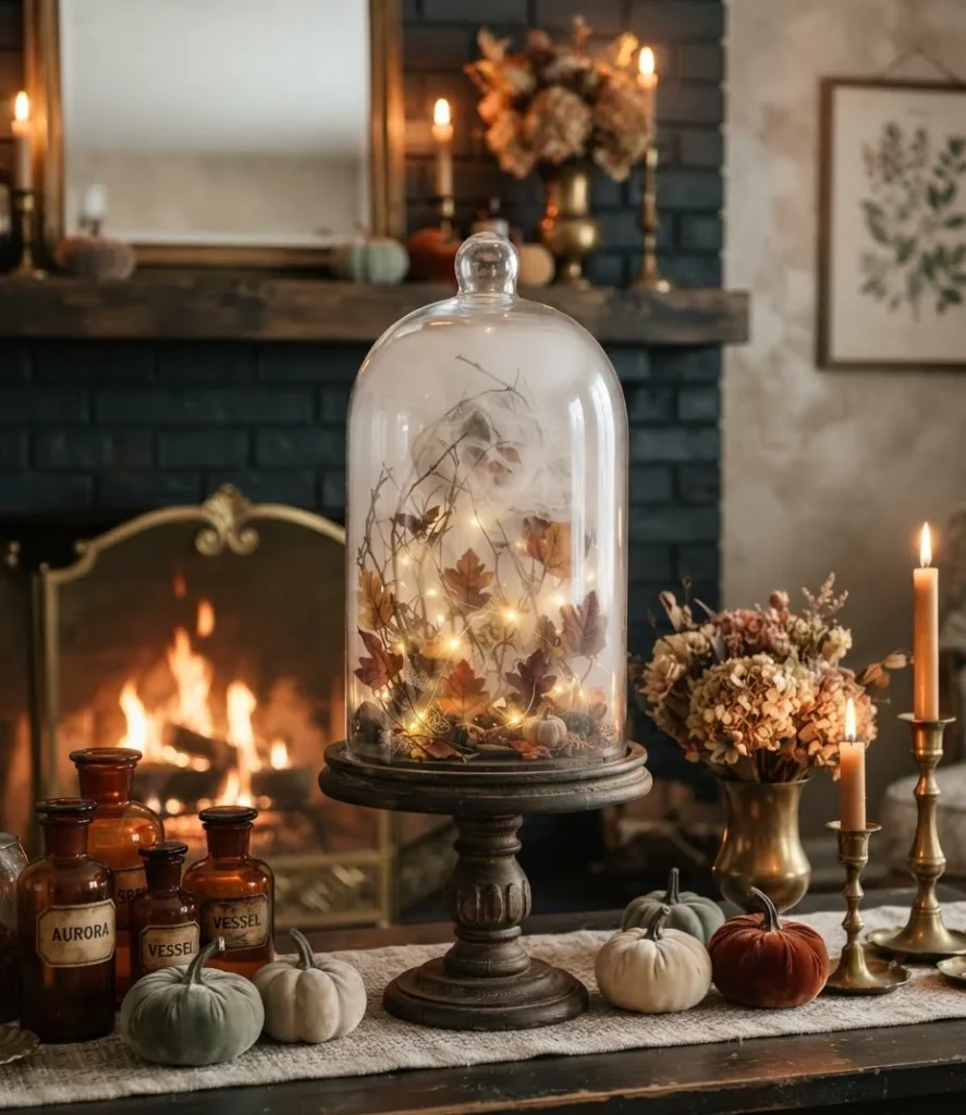 Storm Glass Cloche with Faux Fog