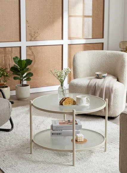 VINGLI 25.6 Round Glass Coffee Table