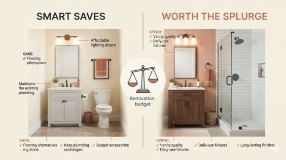 Where To Spend and Save During Bathroom