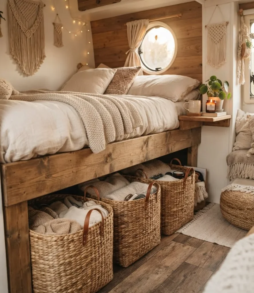 Woven Basket Under-Bed Storage