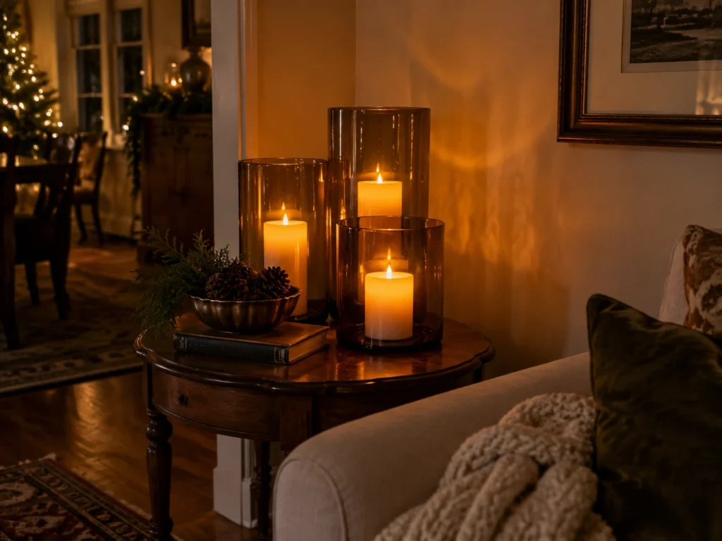 Amber Glass Corner Glow