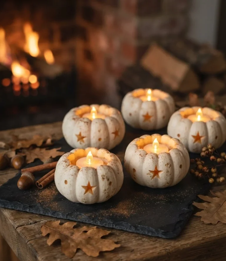 Carved Baby Boo Cinnamon Votives
