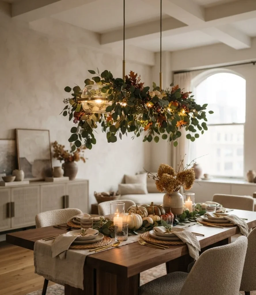 Chandelier Suspended Greenery