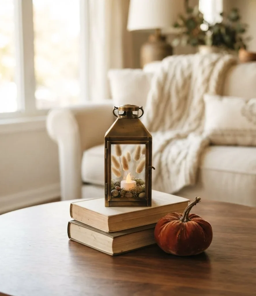 Coffee Table Book-Stack Lantern
