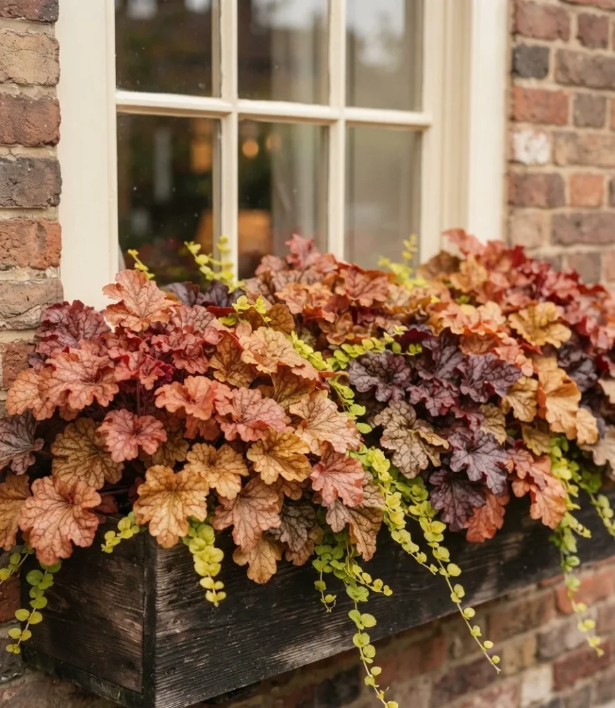 Coral Bells In Rust And Copper Tones