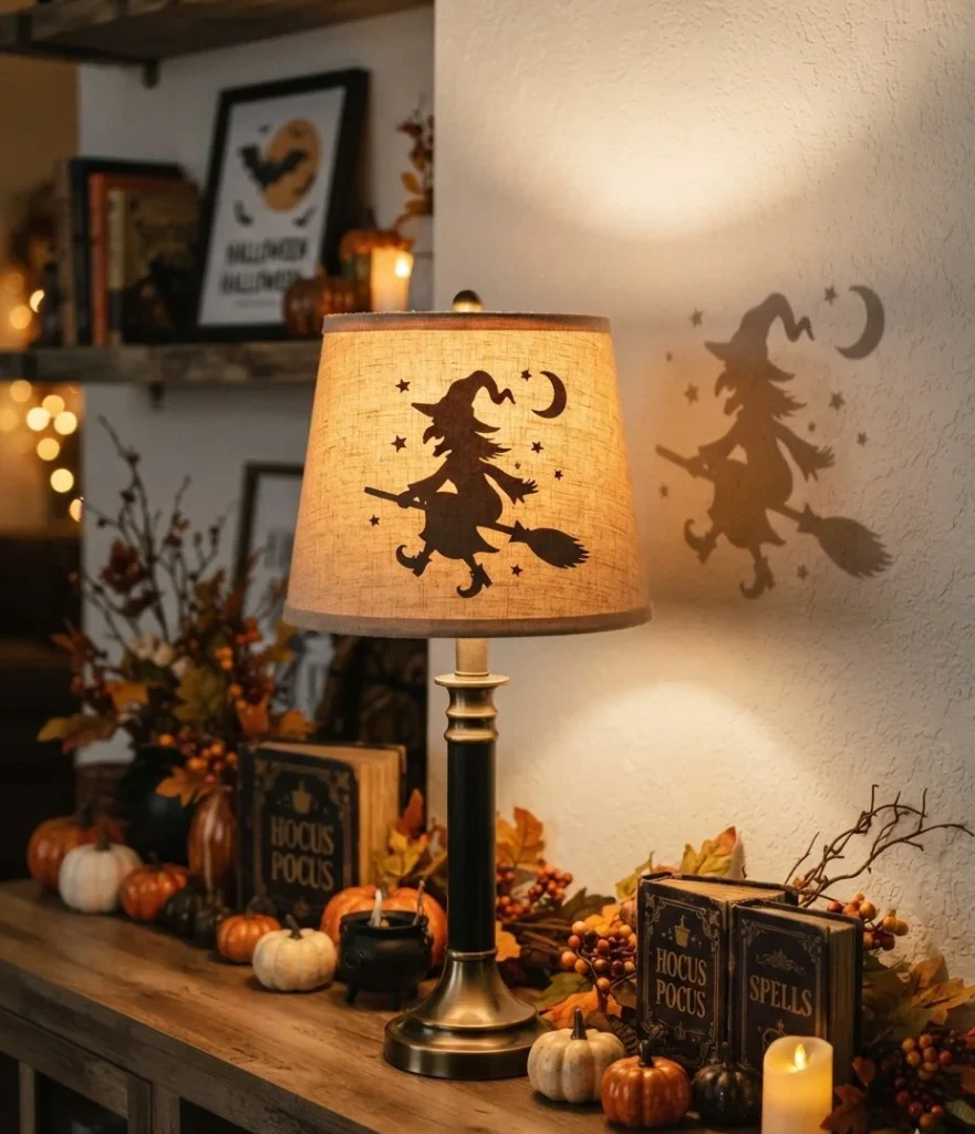 Crooked-Hat Cartoon Silhouette Lamp Shade