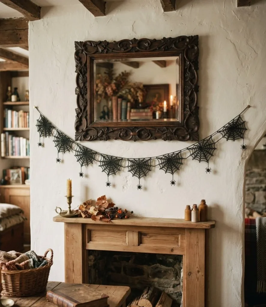 Delicate Crochet Cobweb Bunting