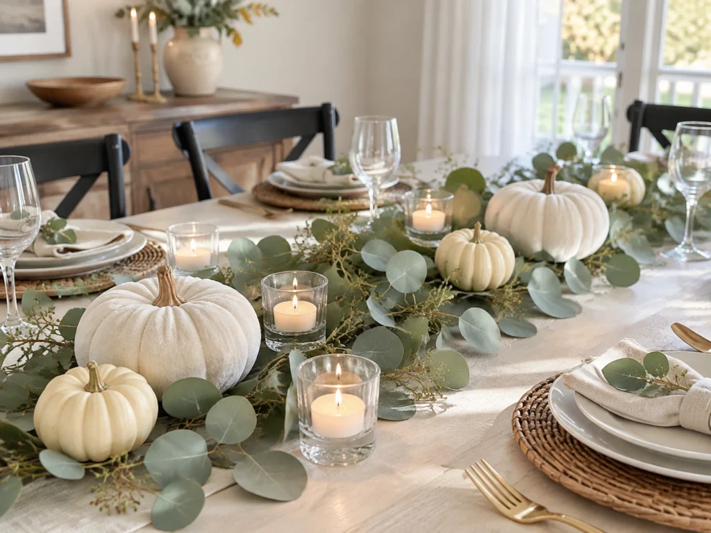 Eucalyptus and White Velvet