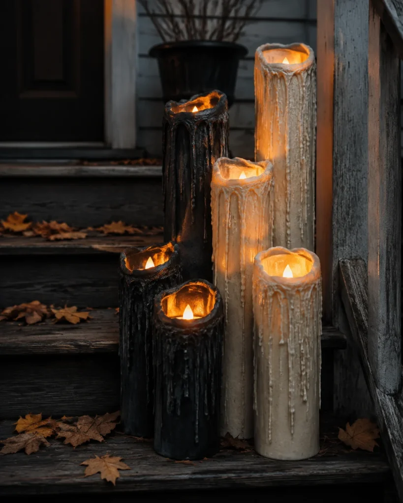 Fake Dripping Pillar Candles