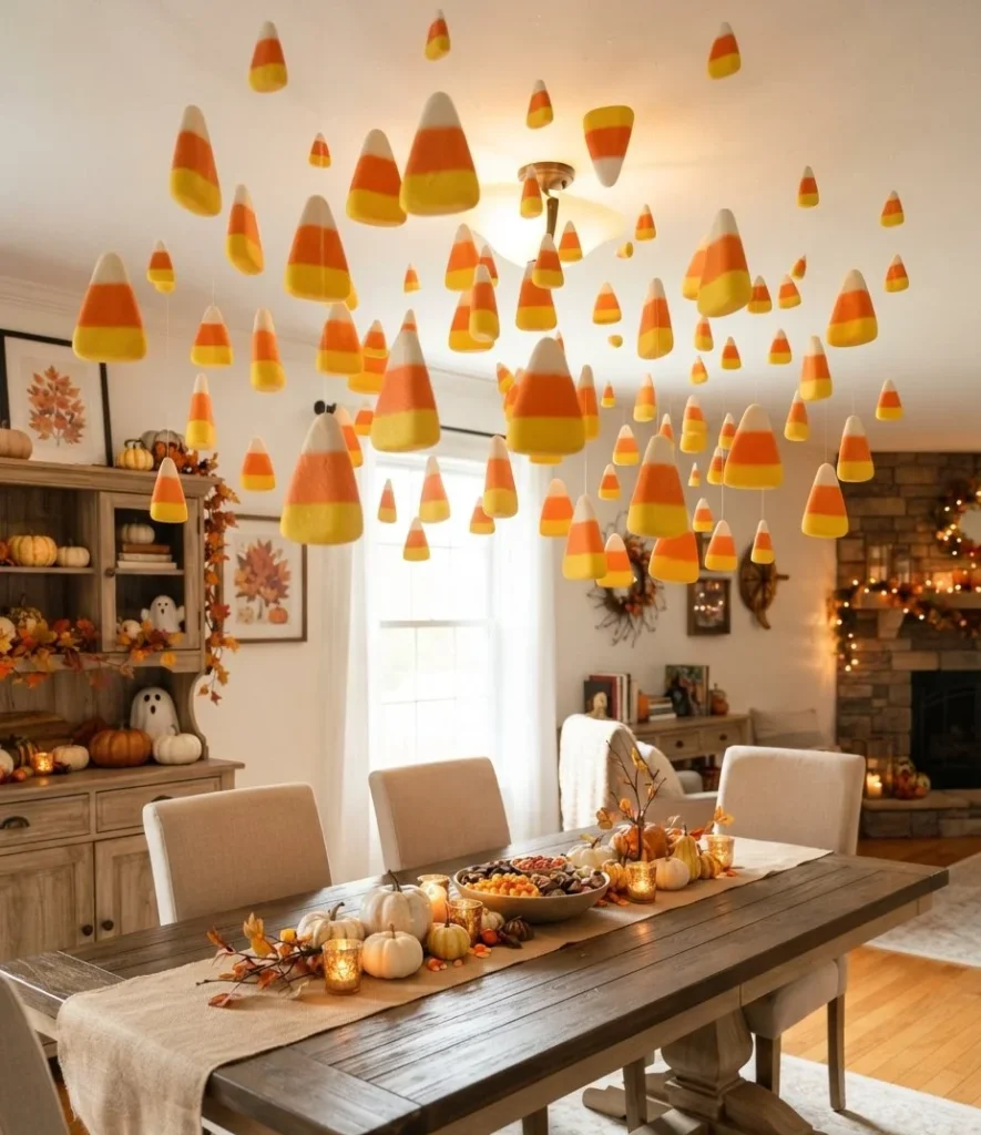 Floating Candy Corn Ceiling
