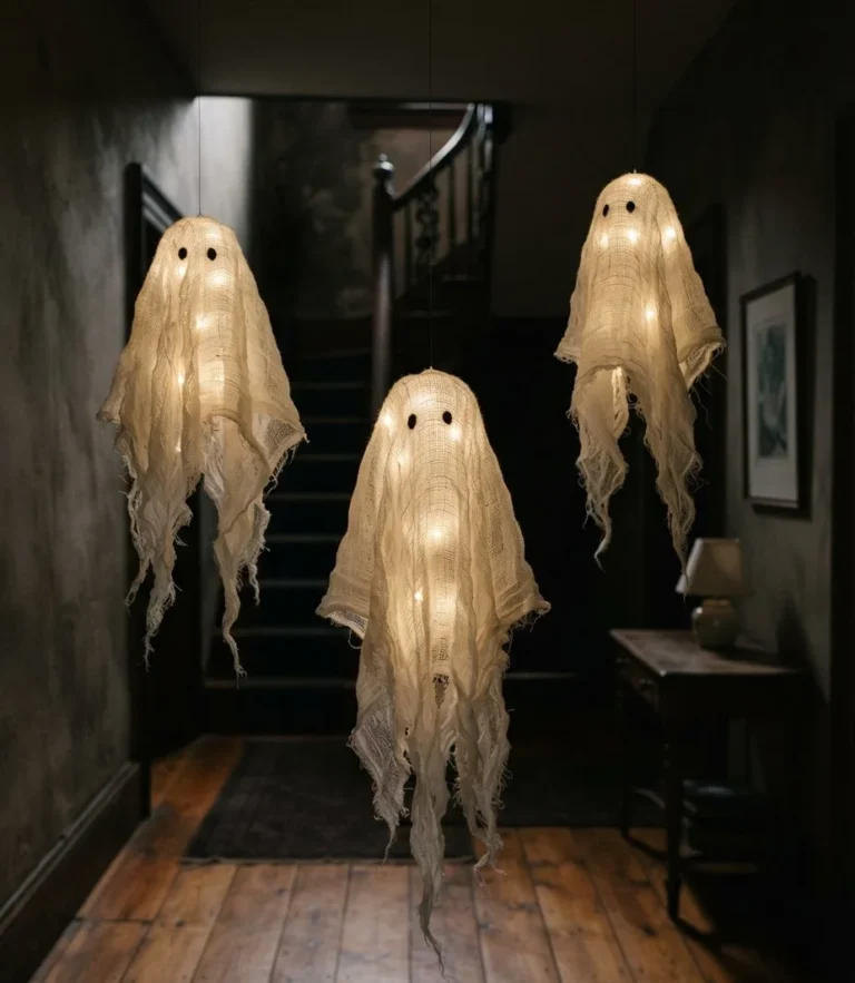 Floating Cheesecloth Ghosts