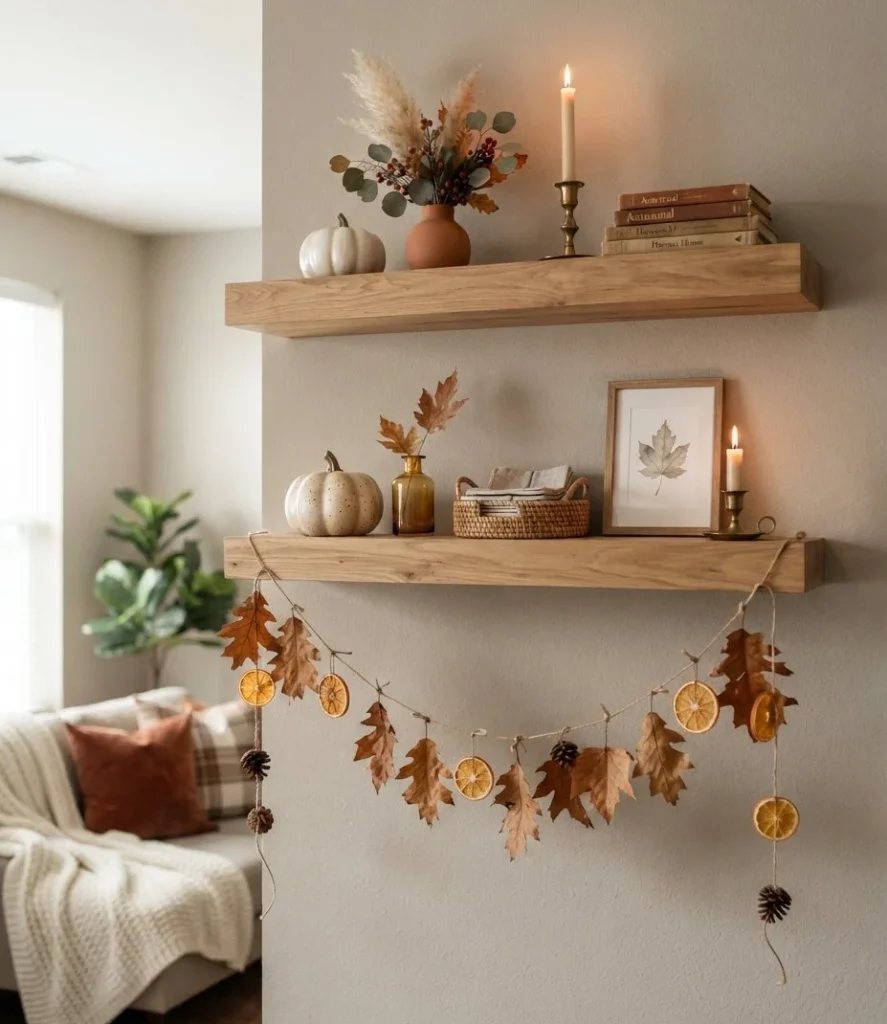 Floating Shelf Garland Drape