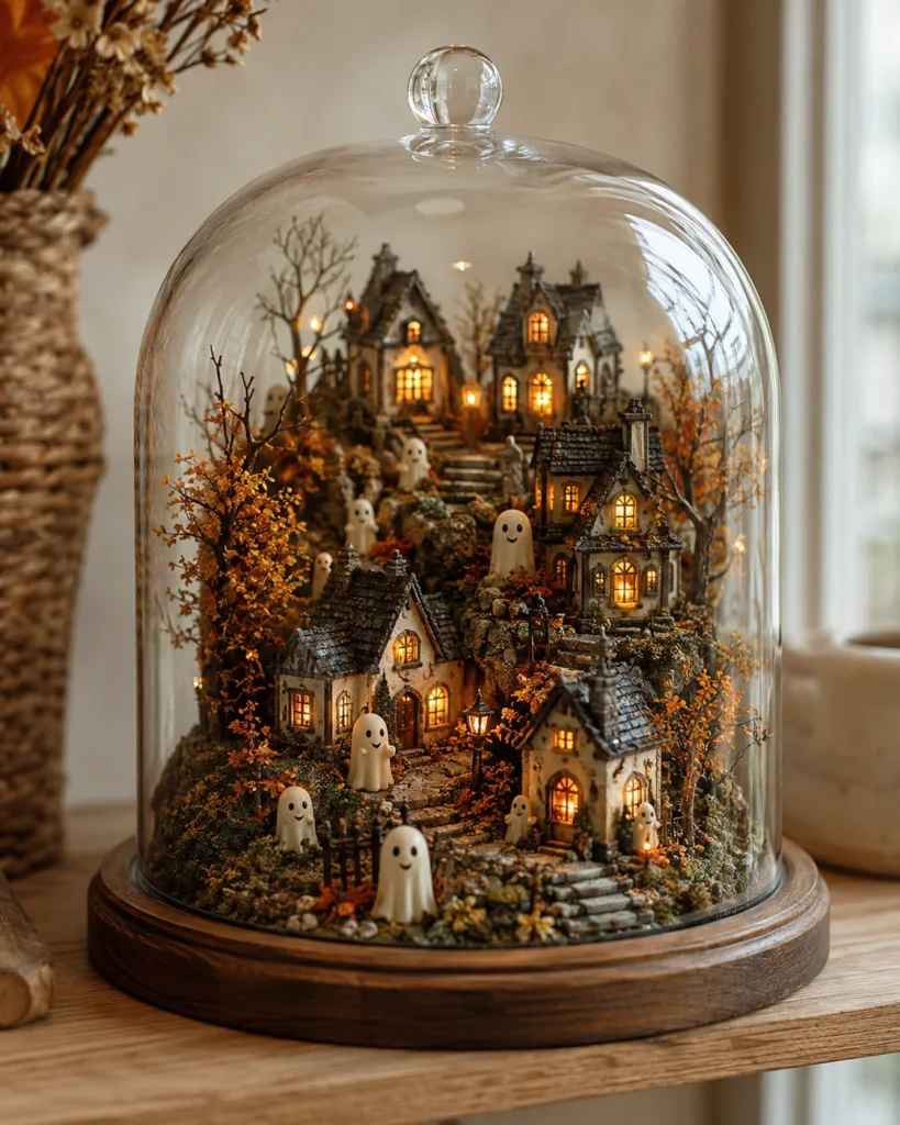 Ghost Village Under a Glass Cloche