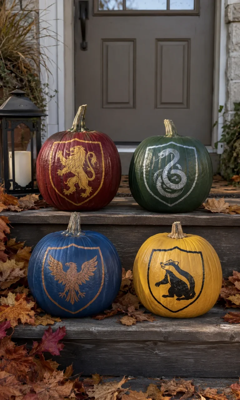 Hogwarts House Color Pumpkins
