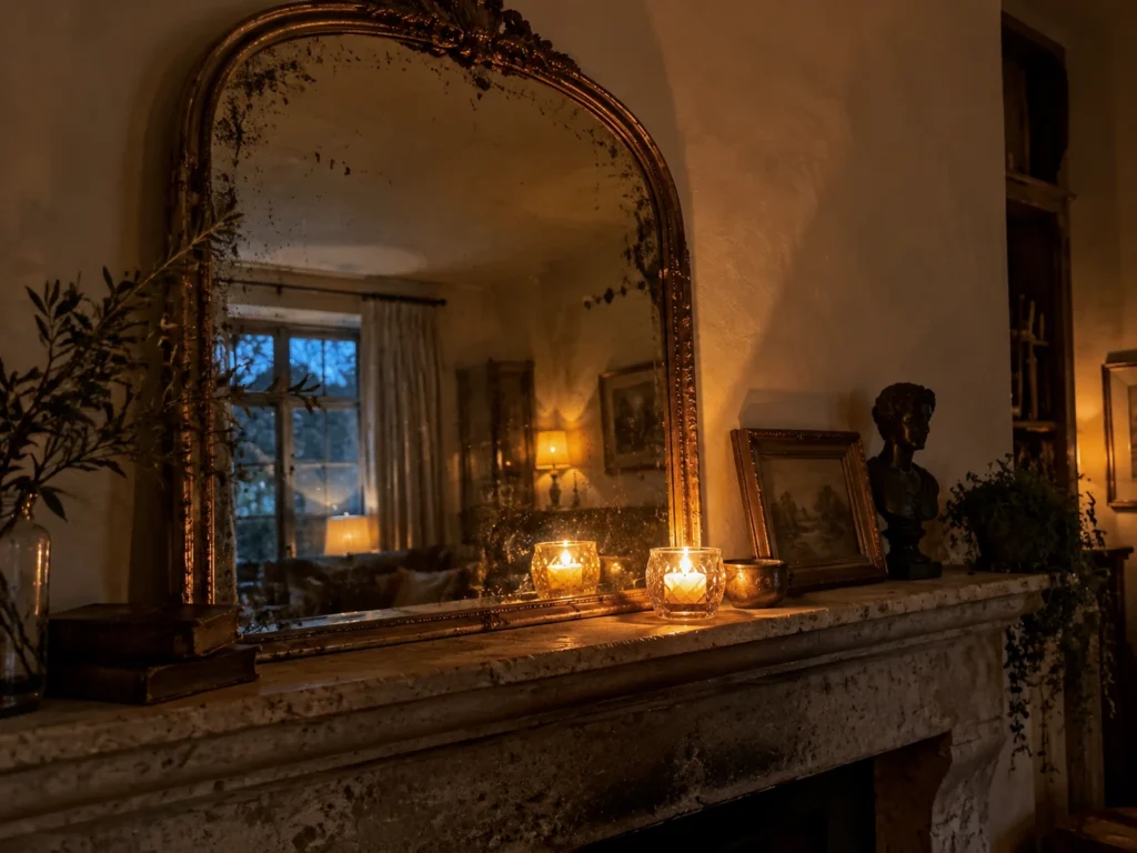 Layered Antique Mirror Reflection