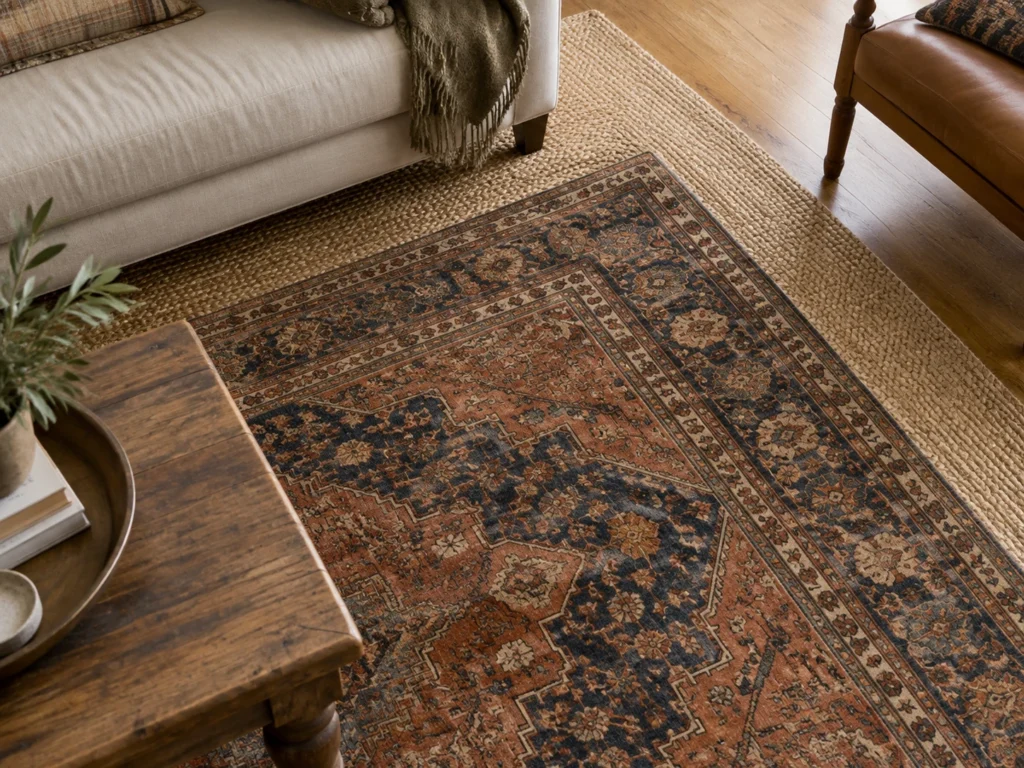 Layered Rugs for Grounded Warmth