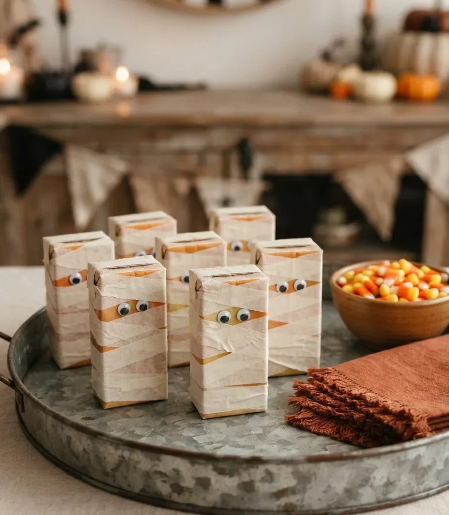 Mummy Juice Box Wrapping