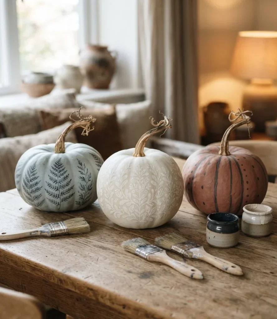 No-Carve Heirloom Pumpkin Painting