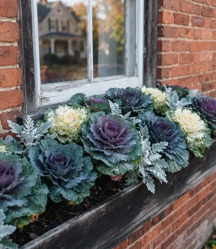 Ornamental Kale And Cabbage Rosettes
