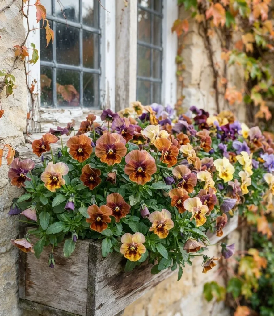 Pansies And Violas For A Cottage Window
