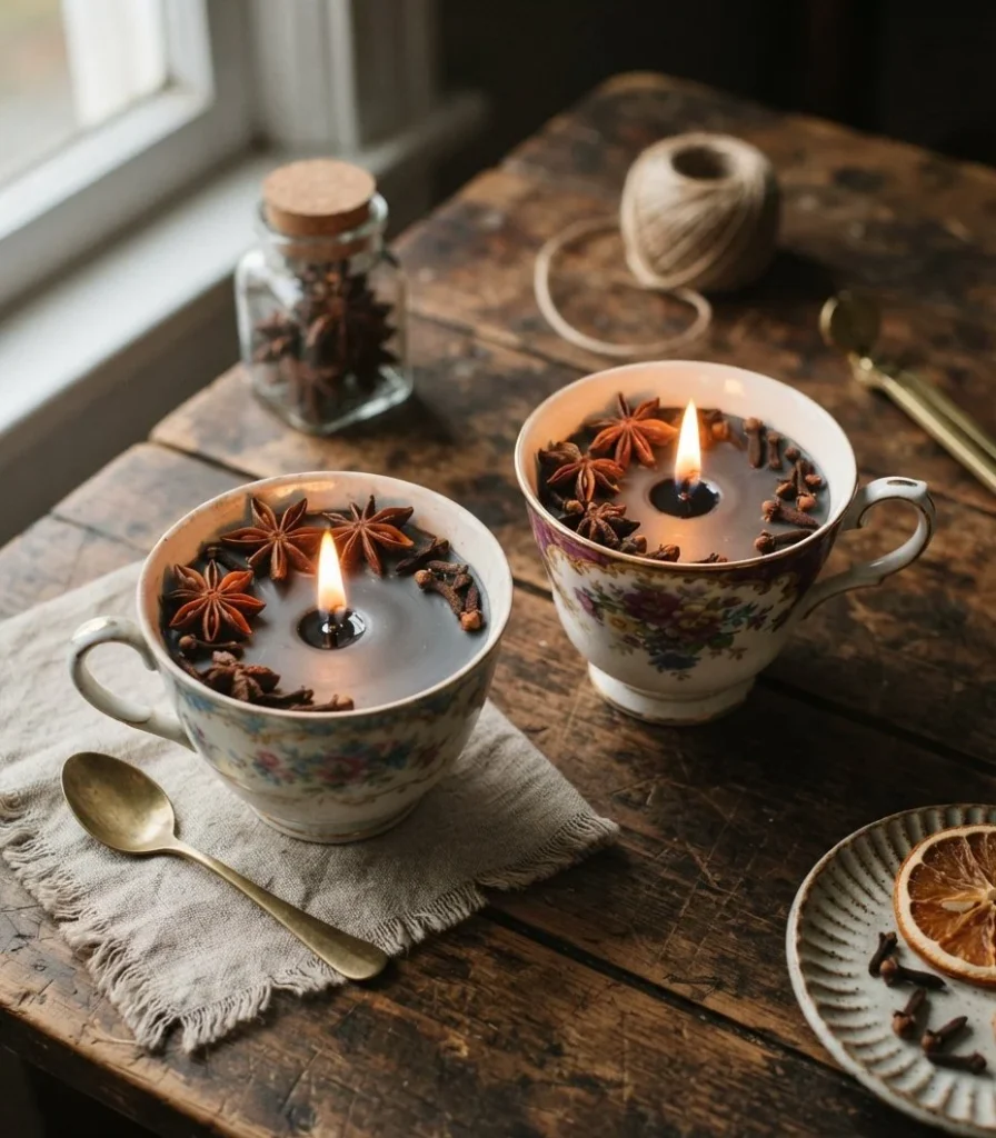 Star Anise & Vintage Teacup Pours