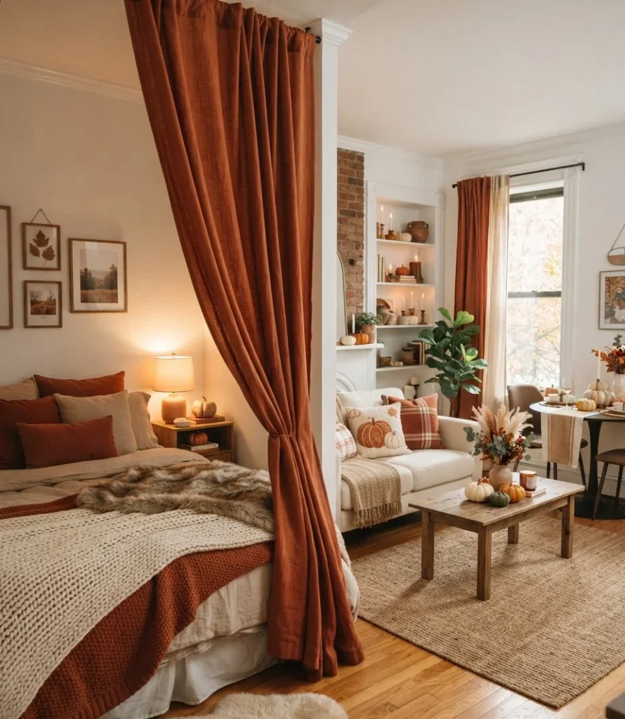Studio Room-Divider Fall Drape
