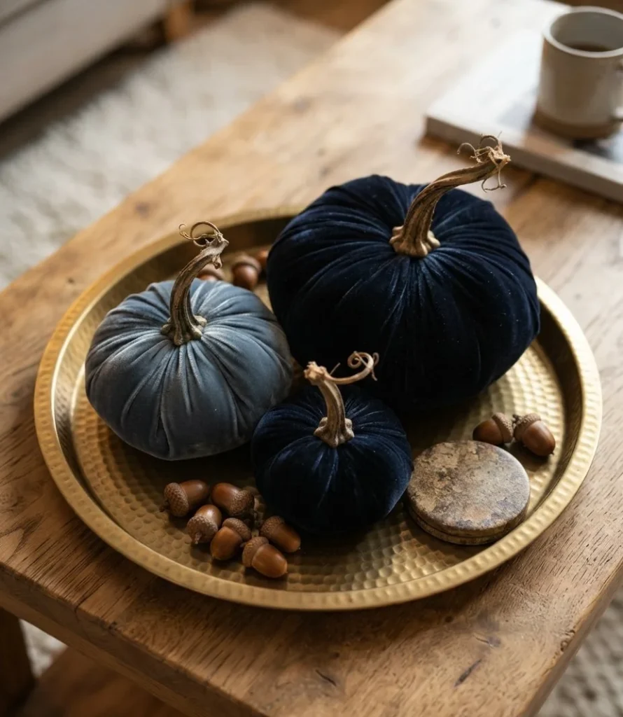 The Blue Velvet Pumpkin Tray