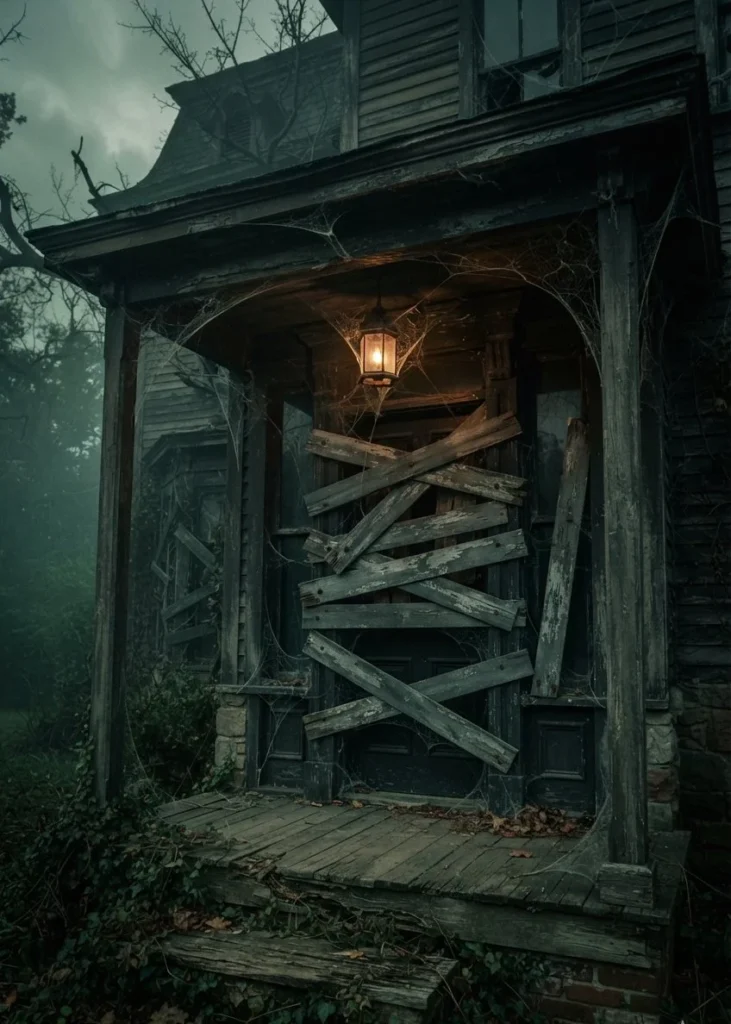 The Boarded-Up Haunted Porch