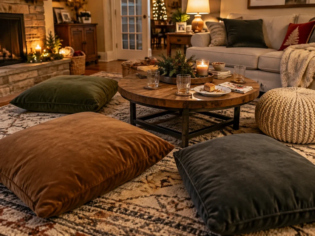 The Floor Cushion Circle for Crowd Spillover