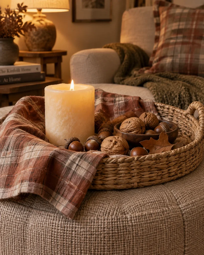 The Seagrass & Plaid Basket Tray