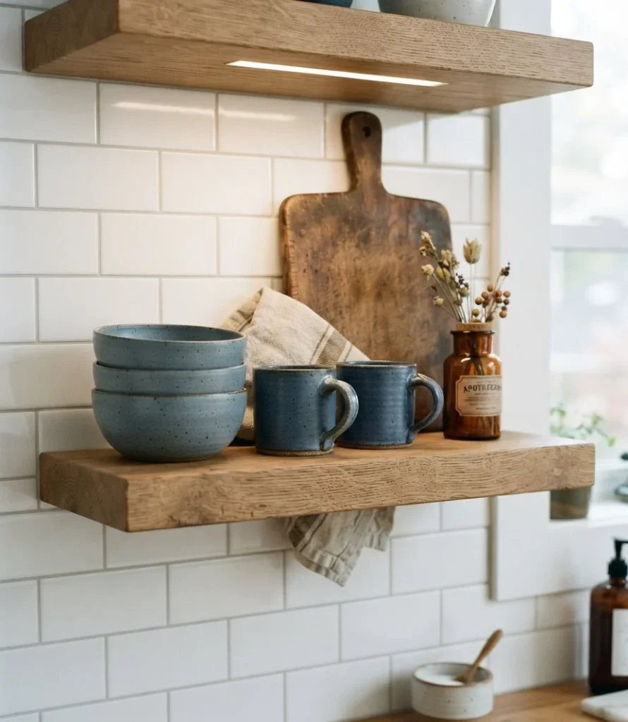 The Tonal Blue Stoneware Shelf