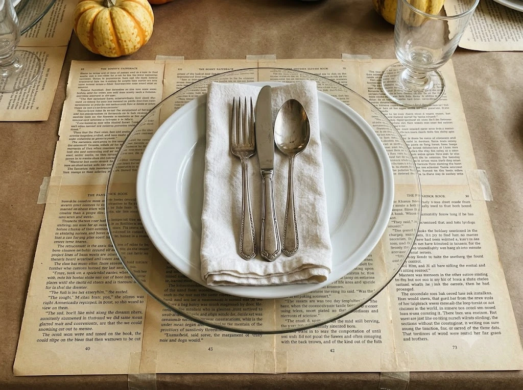 Vintage Book Page Placemats