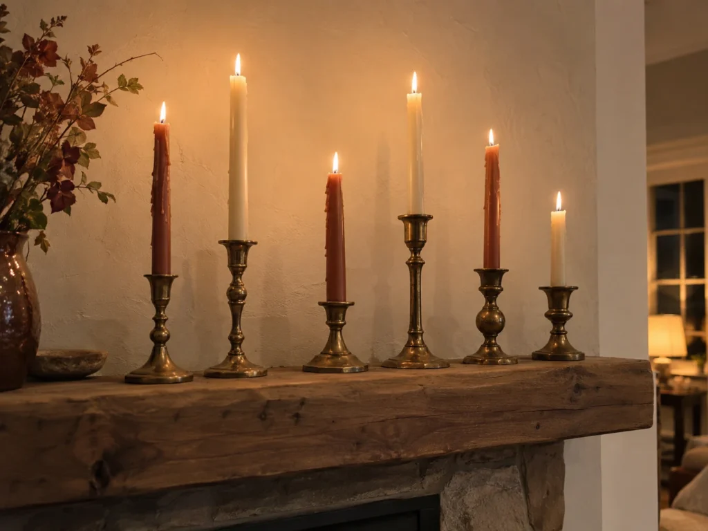 Vintage Brass Candlestick Wave