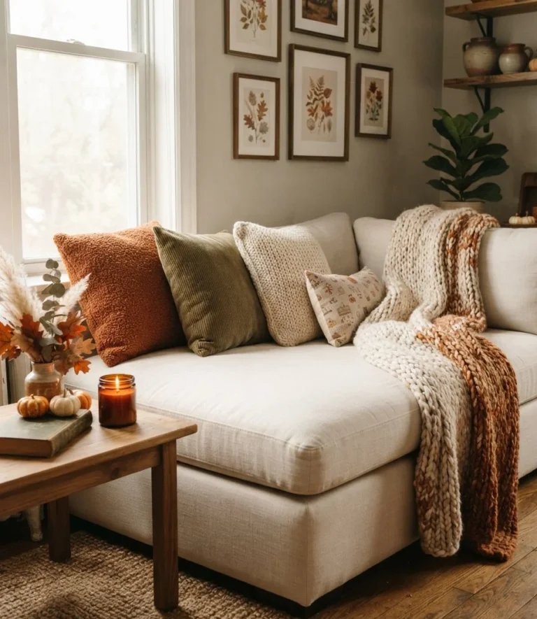 Warm Texture Swap with Pillow Covers and Throws
