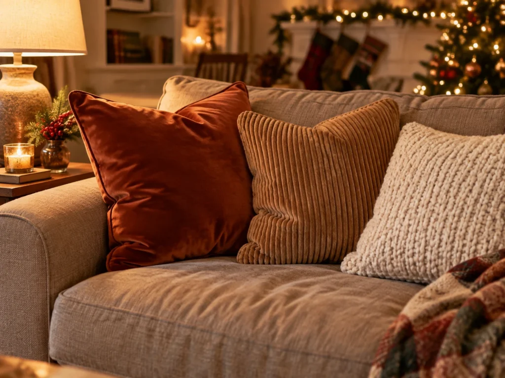 Warm Velvet and Corduroy Pillow Swaps