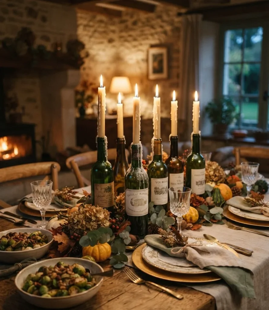 Wine Bottle Taper Candleholders