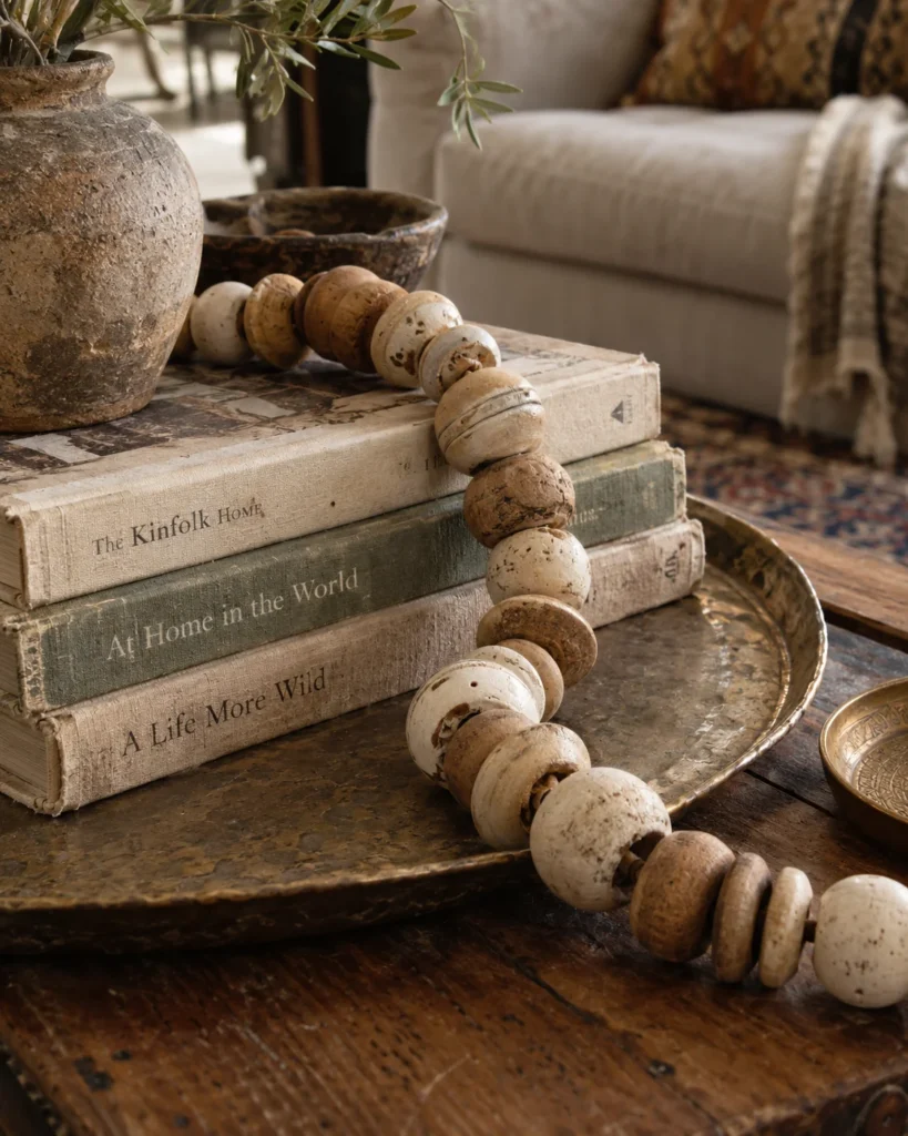 Chunky Clay Bead Loops on Low Tables