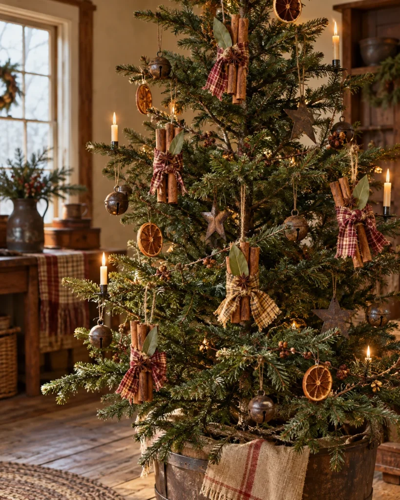 Cinnamon Stick Bundles With Torn Prairie Plaid